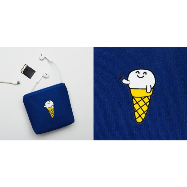 Smile [Ice Cream] Coin Pouch By Kiitos Life