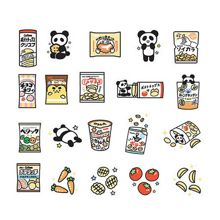 Snack Party [Panda Snack Shop] Stickers Pack