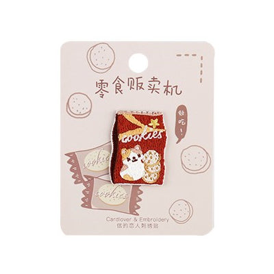 Snacks Cookies Embroidered Sticker Patch