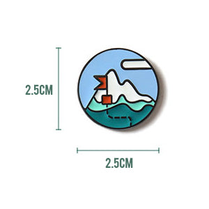 Life Is A Journey Pin Snow Mountain By U-Pick