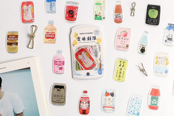 Pattern [Soda Drinks] Deco Stickers Pack