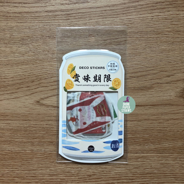 Pattern [Soda Drinks] Deco Stickers Pack
