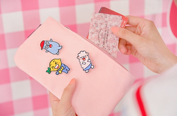 Sorry Friends [Lemon] Embroidery Brooch By Bentoy