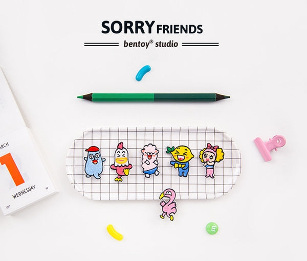 Sorry Friends Embroidery Brooch By Bentoy