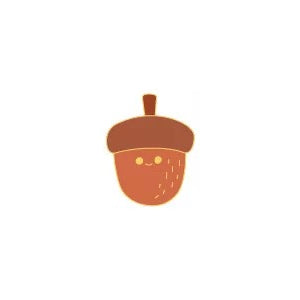 Sparkling Cute Acorn Pin By MGCITY