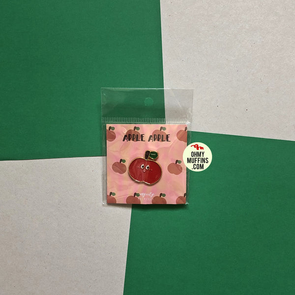 Sparkling Cute Apple Pin By MGCITY