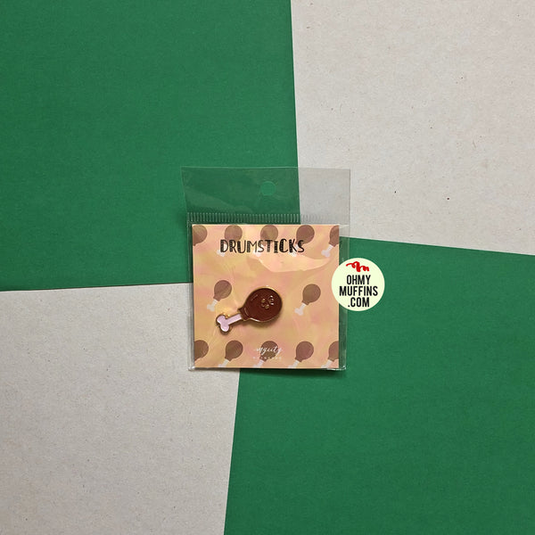 Sparkling Cute Drumstick Pin By MGCITY