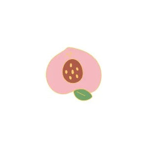Sparkling Cute Peach Pin By MGCITY