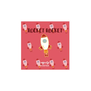Sparkling Cute Rocket Pin By MGCITY