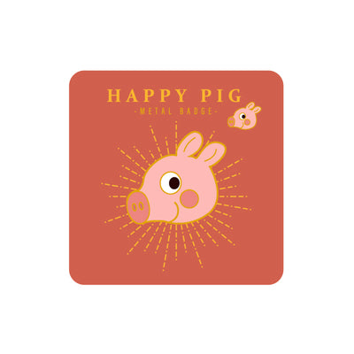 Sparkling Happy Pig Pin By MGCITY