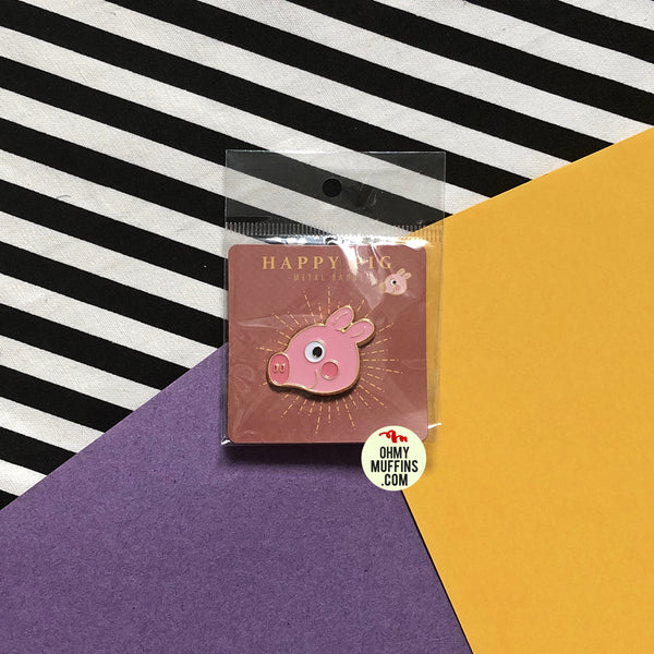 Sparkling Happy Pig Pin By MGCITY