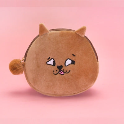Squint Eyes [Brown Dog] Pouch By Bentoy