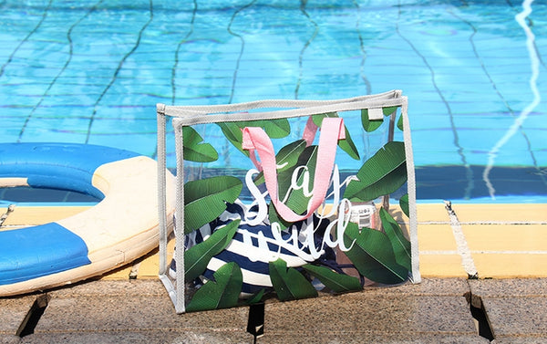 Transparent Beach Bag V1 Stay Wild By U-Pick