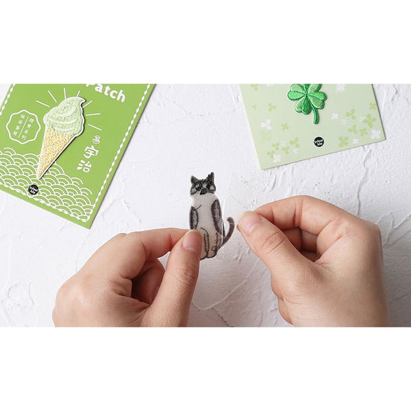 Step Out [Space Out Cat] Embroidered Sticker & Iron-On Patch