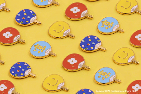 Summer Fan Enamel Pin By U-Pick