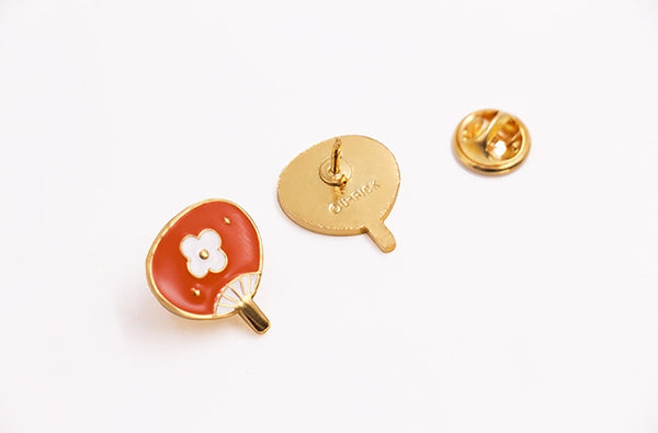 Summer Fan Enamel Pin By U-Pick