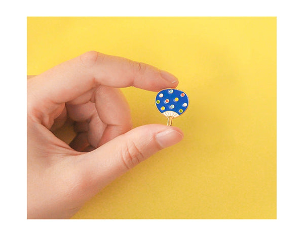 Summer Fan [Dots] Enamel Pin By U-Pick
