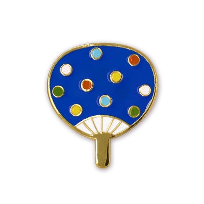 Summer Fan [Dots] Enamel Pin By U-Pick