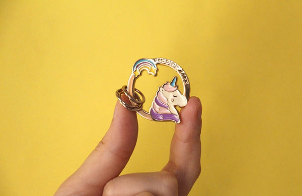 Summer Friends Key Chain By U-Pick Unicorn Rainbow