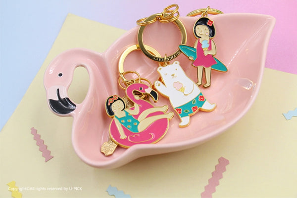 Summer Friends Key Chain By U-Pick