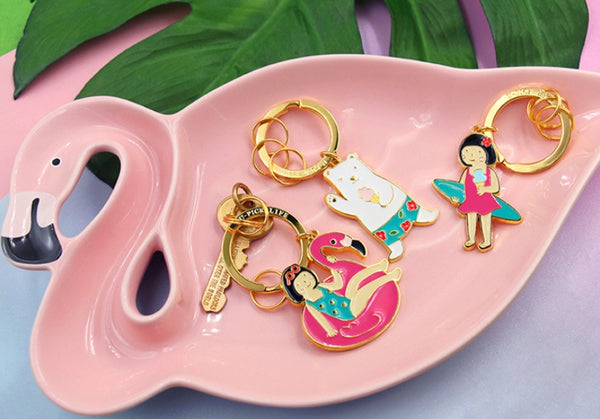 Summer Holiday [Summer Bear] Key Chain By U-Pick