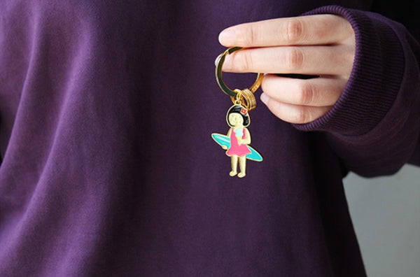 Summer Holiday Surfing Key Chain By U-Pick