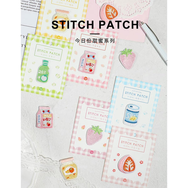 Summer Soda [Orange Marmalade] Embroidered Sticker Patch
