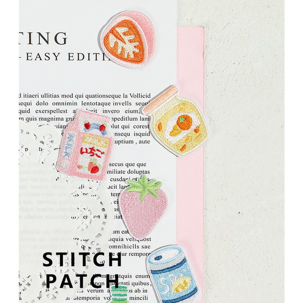 Summer Soda [Orange Marmalade] Embroidered Sticker Patch