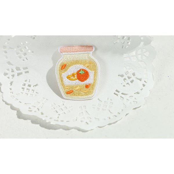 Summer Soda [Orange Marmalade] Embroidered Sticker Patch