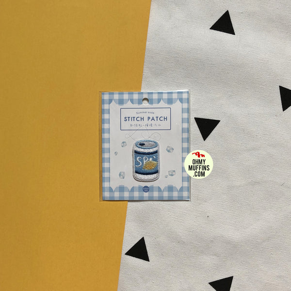 Summer Soda Lemon Soda Embroidered Sticker Patch