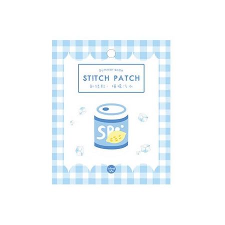 Summer Soda Lemon Soda Embroidered Sticker Patch