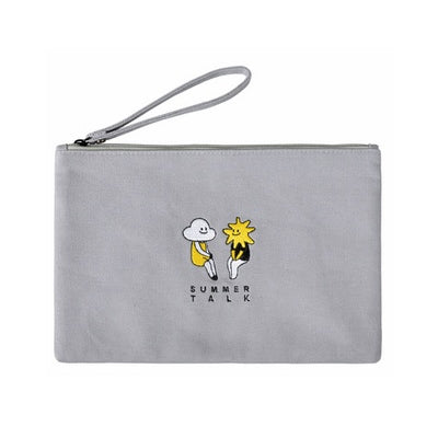 Summer Talk [Cloud & Sun] Flat Case By Kiitos Life