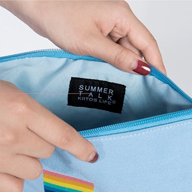 Summer Talk [Cloud & Sun] Flat Case By Kiitos Life