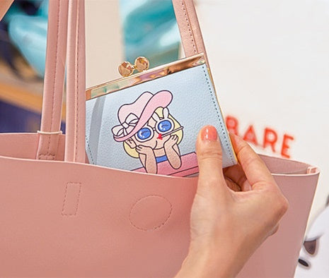 Clip [Sunglass Girl] Coin Pouch By Bentoy