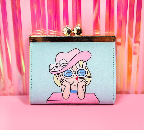 Clip Sunglass Girl Coin Pouch By Bentoy