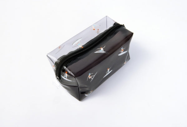Fun At The Sea Surfing Transparent Pouch By Kiitos Life