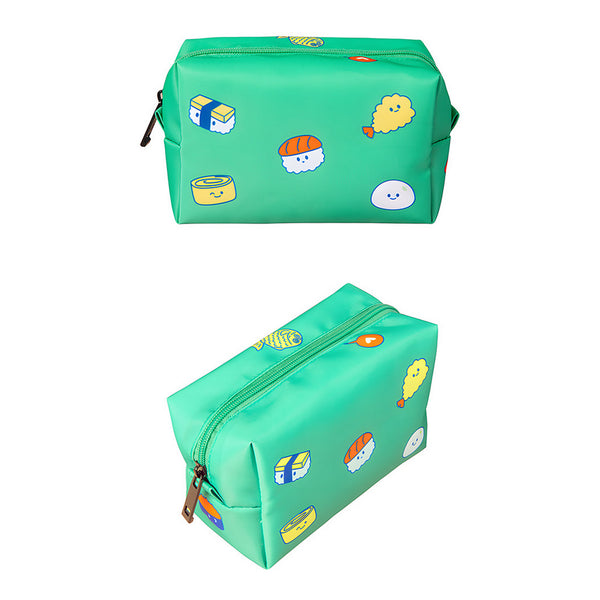 Sushi [ Green ] Box Pouch By Kiitos Life
