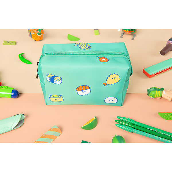 Sushi [ Green ] Box Pouch By Kiitos Life