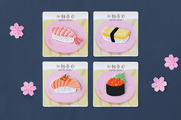 Sushi Embroidered Sticker Iron-On Patch