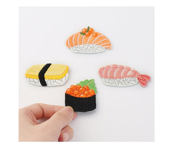 Sushi Embroidered Sticker Iron-On Patch