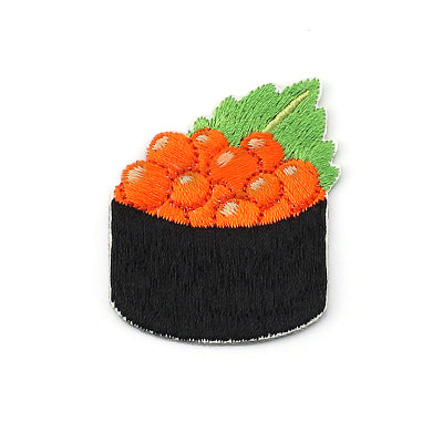 Sushi [Tobiko Nigiri] Embroidered Sticker & Iron-On Patch