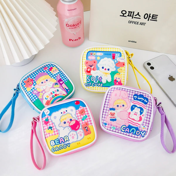 Sweet Girl [Soft & Cute Sheep] Cable Holder Pouch By Milkjoy