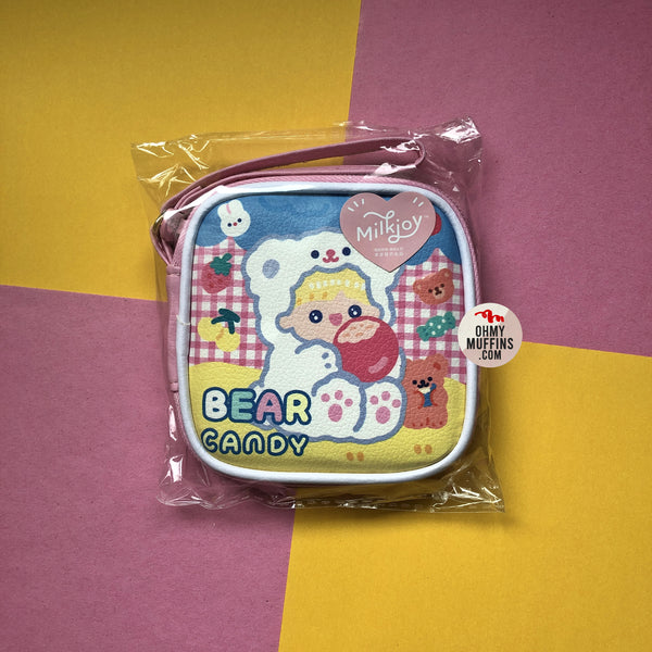 Sweet Girl [Bear Candy] Cable Holder Pouch By Milkjoy