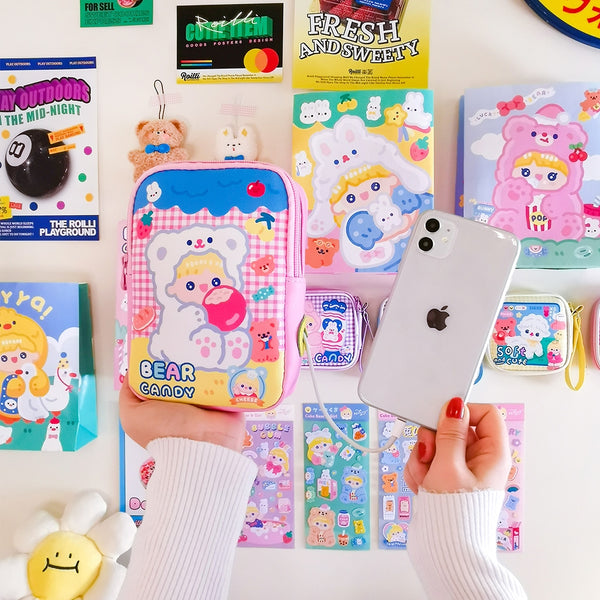 Sweet Girl [Bear Candy] Digital Power Bank Pouch By Milkjoy