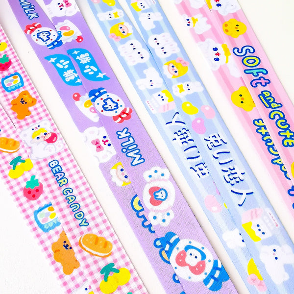 Sweet Girl [Rabbit Milk Candy] Lanyard Card Holder By Milkjoy