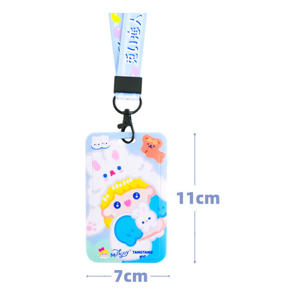 Sweet Girl [Rabbit Milk Candy] Lanyard Card Holder By Milkjoy