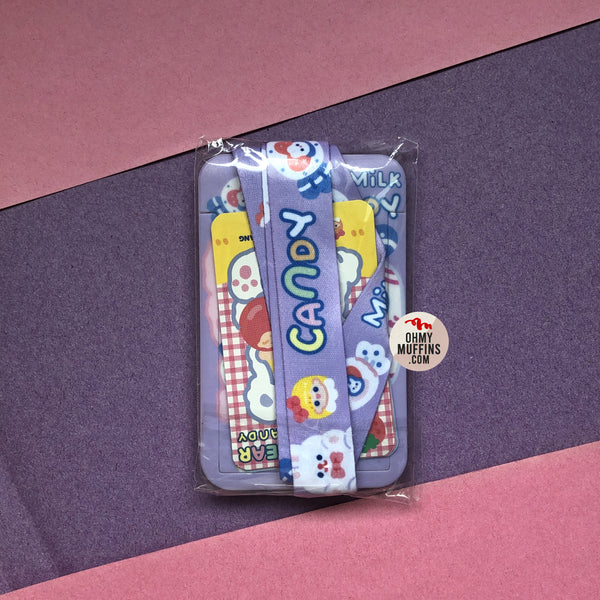 Sweet Girl [Rabbit Milk Candy] Lanyard Card Holder By Milkjoy