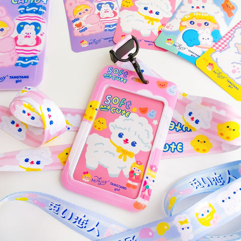 Sweet Girl [Soft & Cute] Lanyard Card Holder By Milkjoy