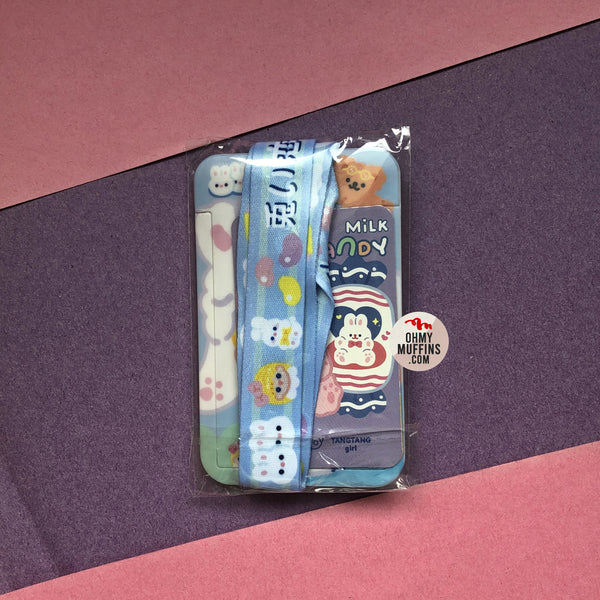 Sweet Girl [White Rabbit] Lanyard Card Holder By Milkjoy