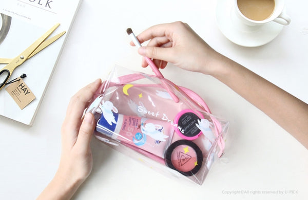 Sweet Dreams Transparent Box Pouch By U-Pick